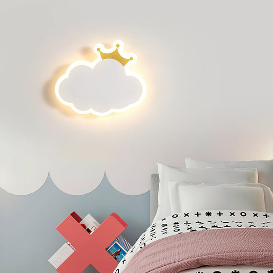 Modern Simplicity Clouds Acrylic Iron LED Wall Sconce Lamp