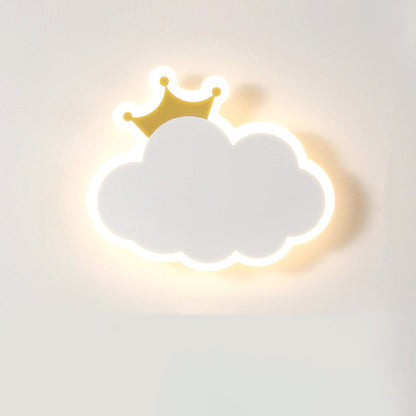 Modern Simplicity Clouds Acrylic Iron LED Wall Sconce Lamp