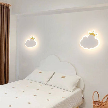 Modern Simplicity Clouds Acrylic Iron LED Wall Sconce Lamp