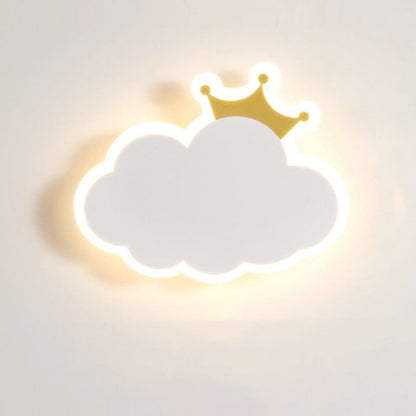 Modern Simplicity Clouds Acrylic Iron LED Wall Sconce Lamp