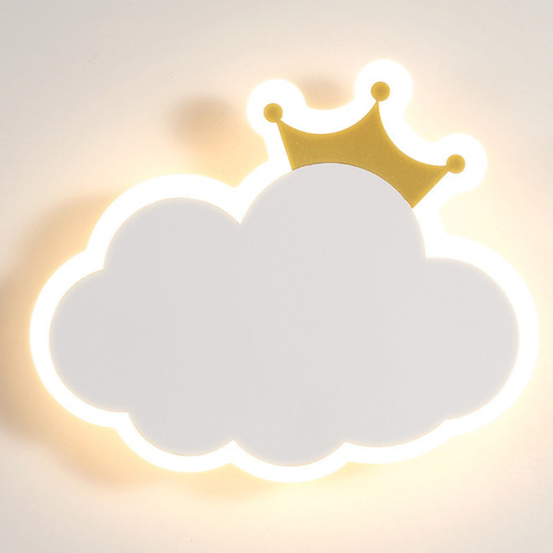 Modern Simplicity Clouds Acrylic Iron LED Wall Sconce Lamp
