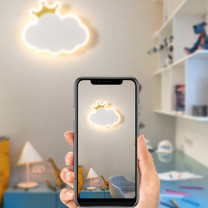 Modern Simplicity Clouds Acrylic Iron LED Wall Sconce Lamp