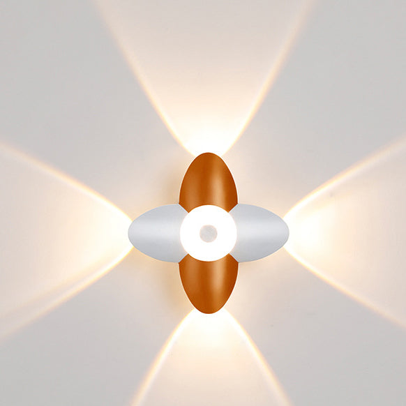 Simplicity Blossom Waterproof Aluminum LED Wall Sconce Lamp