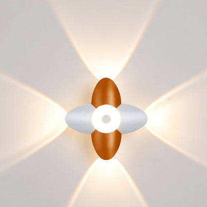 Simplicity Blossom Waterproof Aluminum LED Wall Sconce Lamp