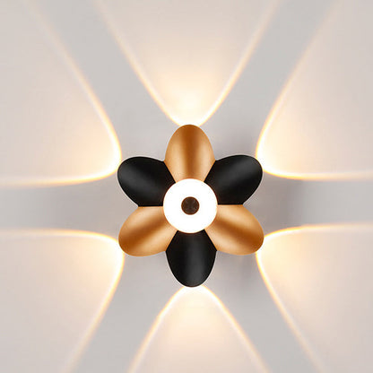 Simplicity Blossom Waterproof Aluminum LED Wall Sconce Lamp