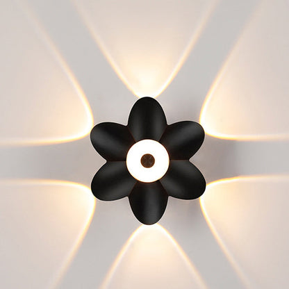 Simplicity Blossom Waterproof Aluminum LED Wall Sconce Lamp