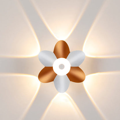 Simplicity Blossom Waterproof Aluminum LED Wall Sconce Lamp