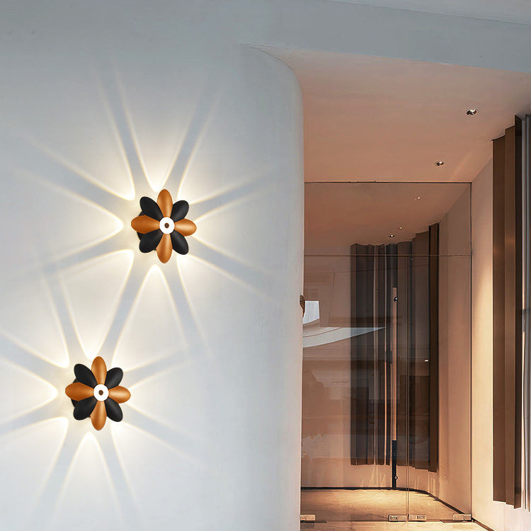 Simplicity Blossom Waterproof Aluminum LED Wall Sconce Lamp