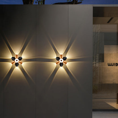 Simplicity Blossom Waterproof Aluminum LED Wall Sconce Lamp