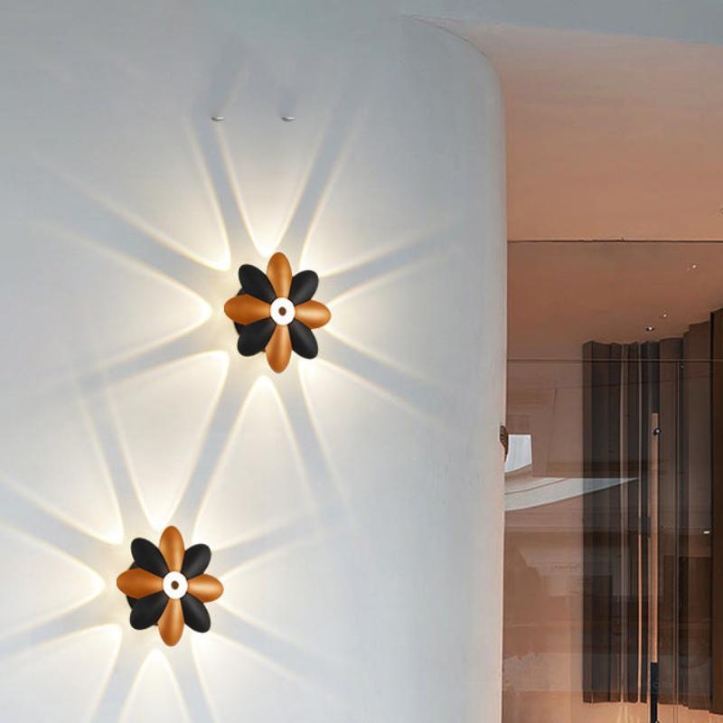 Simplicity Blossom Waterproof Aluminum LED Wall Sconce Lamp