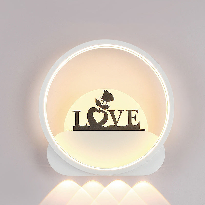 Simplicity Silicone Iron Acrylic LED Wall Sconce Lamp
