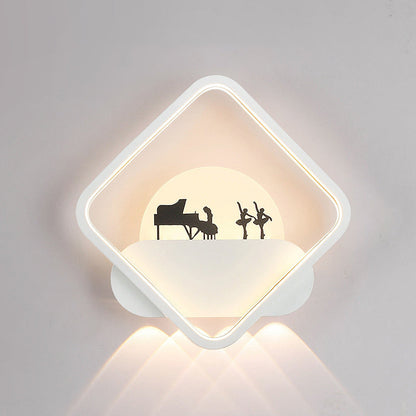 Simplicity Silicone Iron Acrylic LED Wall Sconce Lamp