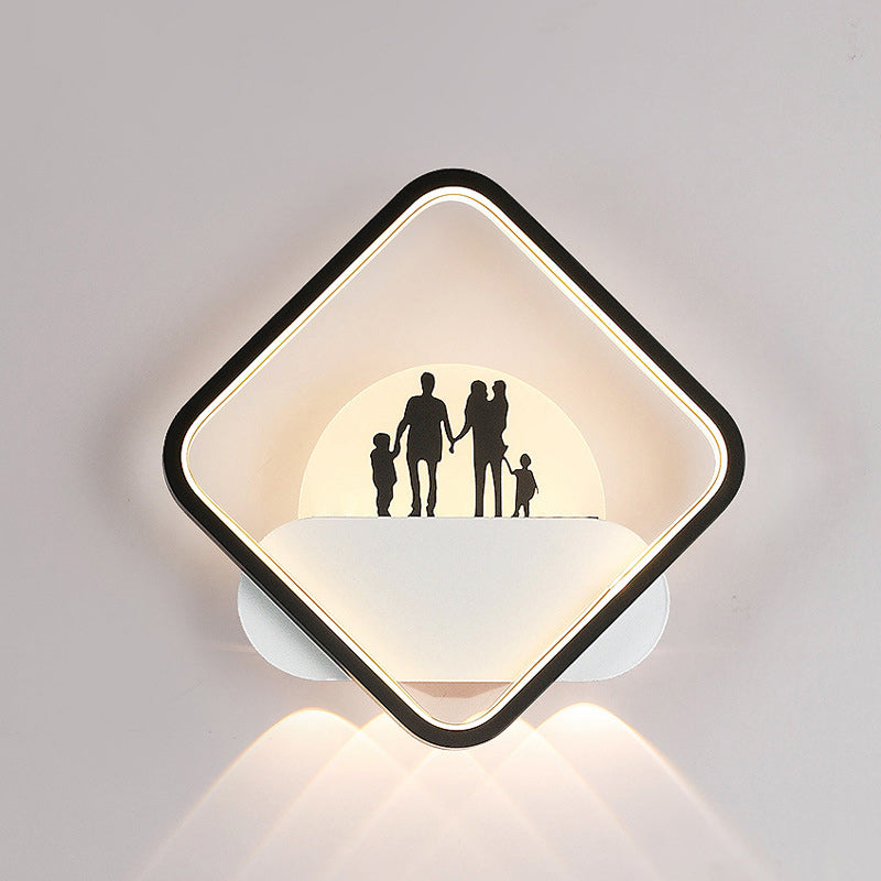 Simplicity Silicone Iron Acrylic LED Wall Sconce Lamp