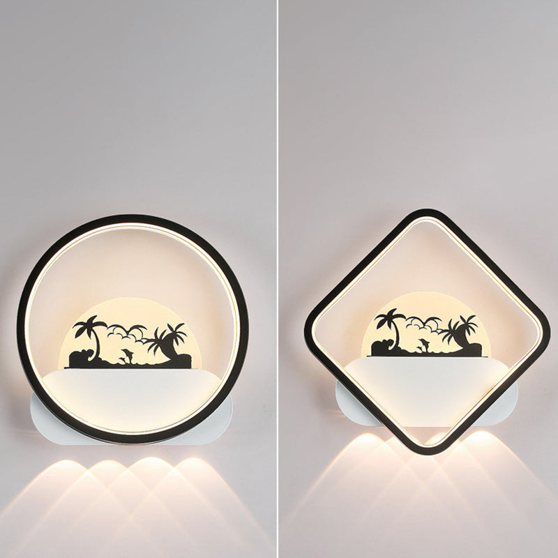Simplicity Silicone Iron Acrylic LED Wall Sconce Lamp