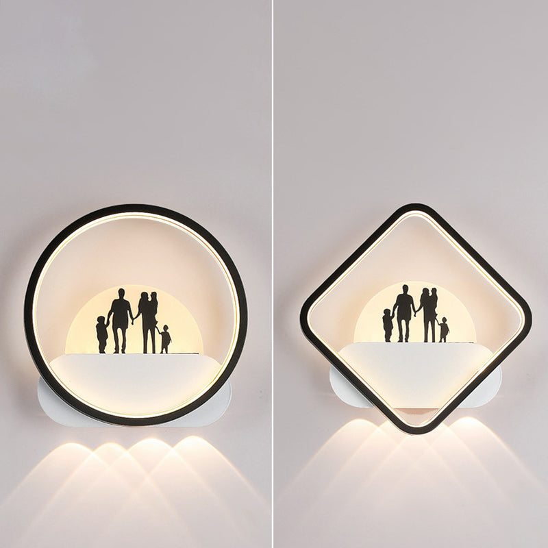 Simplicity Silicone Iron Acrylic LED Wall Sconce Lamp