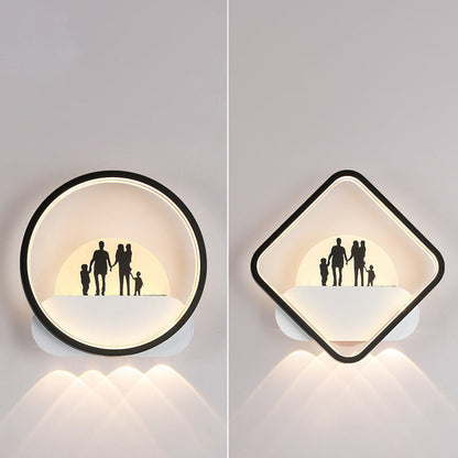 Simplicity Silicone Iron Acrylic LED Wall Sconce Lamp