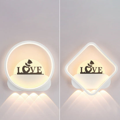 Simplicity Silicone Iron Acrylic LED Wall Sconce Lamp
