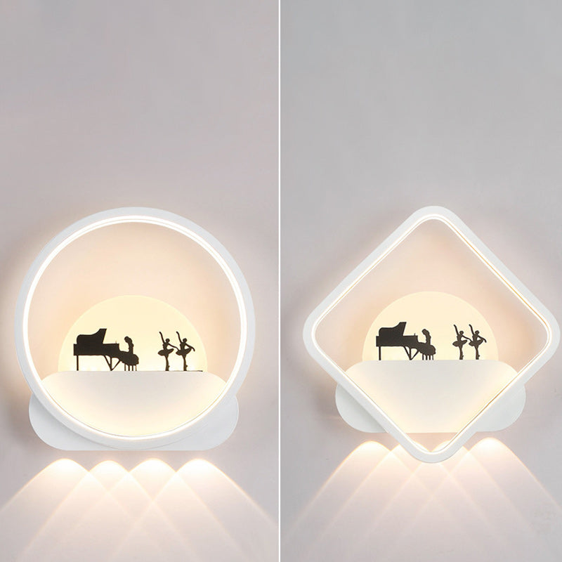 Simplicity Silicone Iron Acrylic LED Wall Sconce Lamp