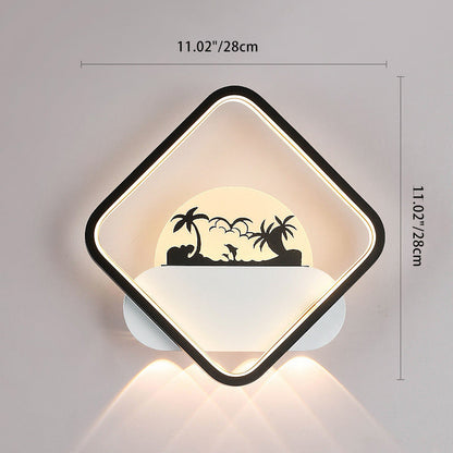 Simplicity Silicone Iron Acrylic LED Wall Sconce Lamp