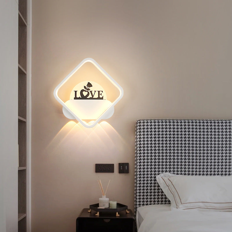 Simplicity Silicone Iron Acrylic LED Wall Sconce Lamp