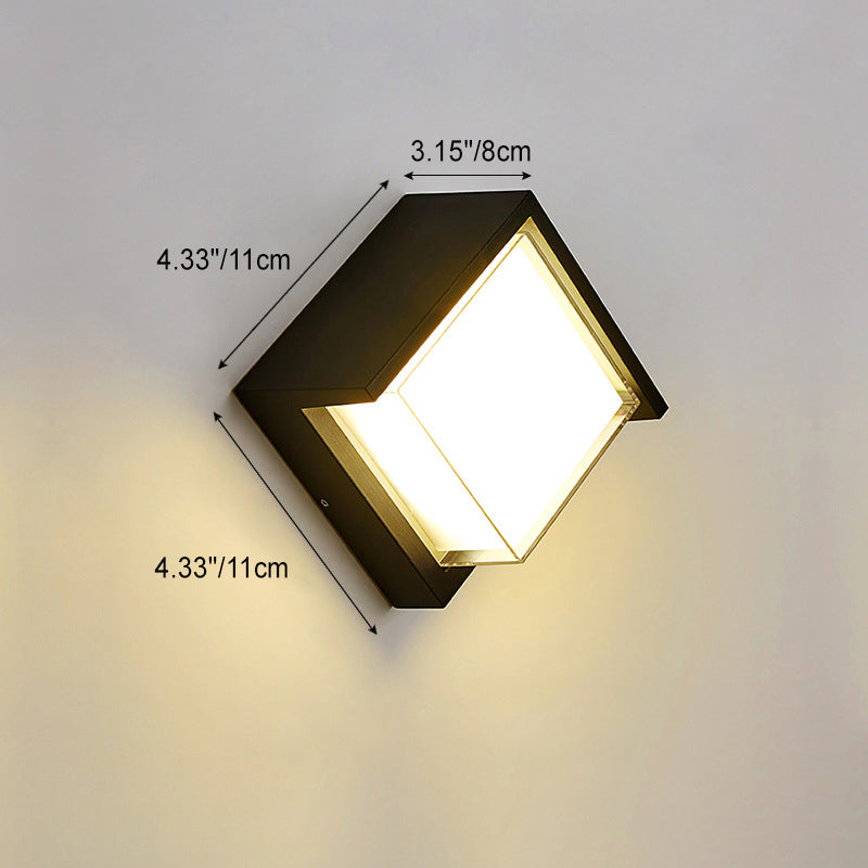 Simplicity Waterproof Acrylic Aluminum LED Wall Sconce Lamp