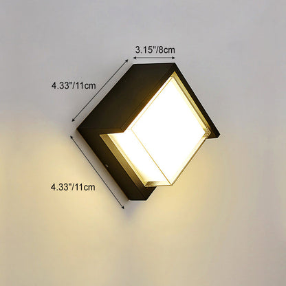 Simplicity Waterproof Acrylic Aluminum LED Wall Sconce Lamp