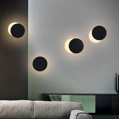 Round Splicing Extendable Iron Acrylic LED Wall Sconce Lamp