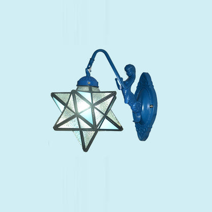 Tiffany Hardware Glass Pattern 1 - Light Wall Sconce Lamp