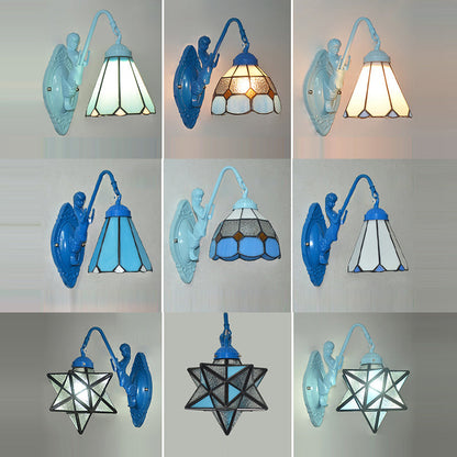 Tiffany Hardware Glass Pattern 1 - Light Wall Sconce Lamp