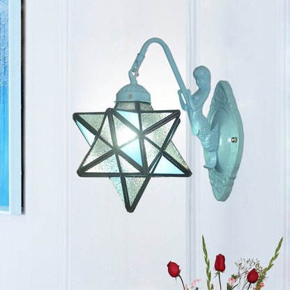 Tiffany Hardware Glass Pattern 1 - Light Wall Sconce Lamp