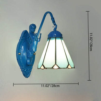 Tiffany Hardware Glass Pattern 1 - Light Wall Sconce Lamp