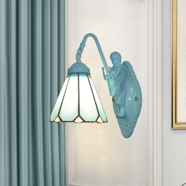 Tiffany Hardware Glass Pattern 1 - Light Wall Sconce Lamp