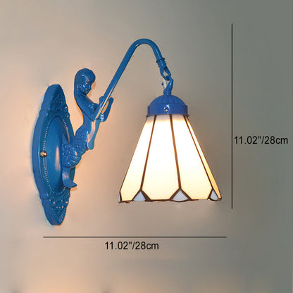 Tiffany Hardware Glass Pattern 1 - Light Wall Sconce Lamp