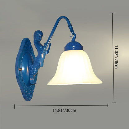 Tiffany Hardware Glass Pattern 1 - Light Wall Sconce Lamp