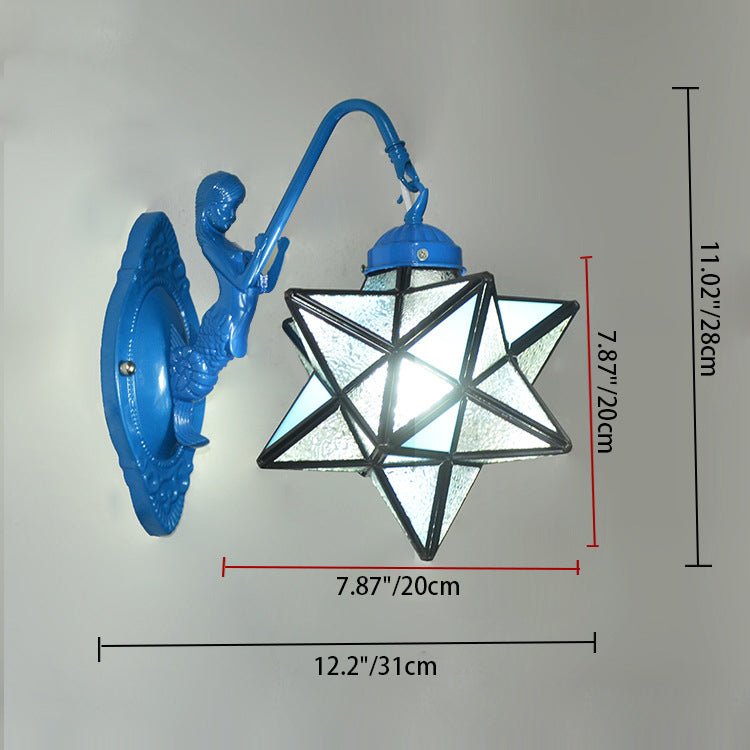 Tiffany Hardware Glass Pattern 1 - Light Wall Sconce Lamp