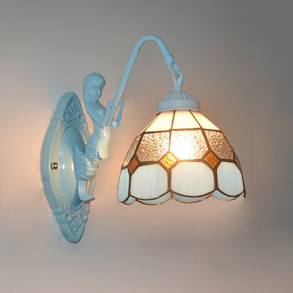 Tiffany Hardware Glass Pattern 1 - Light Wall Sconce Lamp