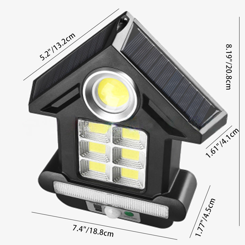 House Shape Waterproof ABS LED Outdoor Wall Sconce Lamp