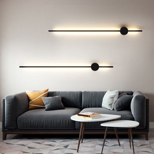 Deco Long Stick Iron Aluminum Silicone LED Wall Sconce Lamp