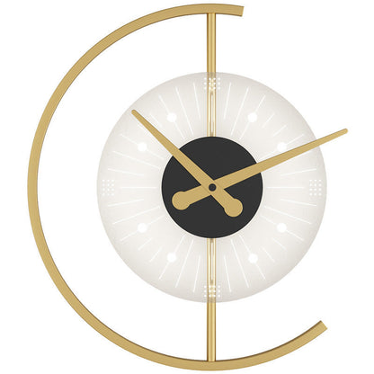 Nordic Clock Shape Acrylic Iron LED Wall Sconce Lamp