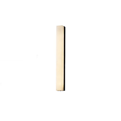 Chinese Long Strip Copper Marble LED Wall Sconce Lamp