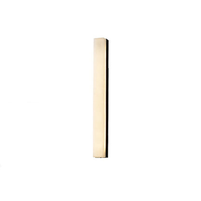 Chinese Long Strip Copper Marble LED Wall Sconce Lamp
