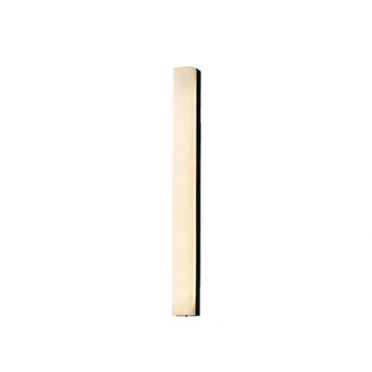 Chinese Long Strip Copper Marble LED Wall Sconce Lamp