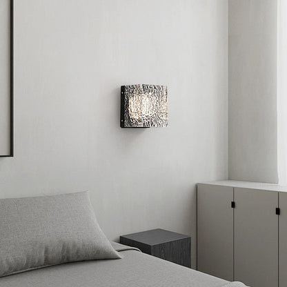 Deco Transparent Ripples Lampshade LED Wall Sconce Lamp