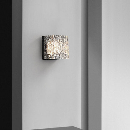 Deco Transparent Ripples Lampshade LED Wall Sconce Lamp