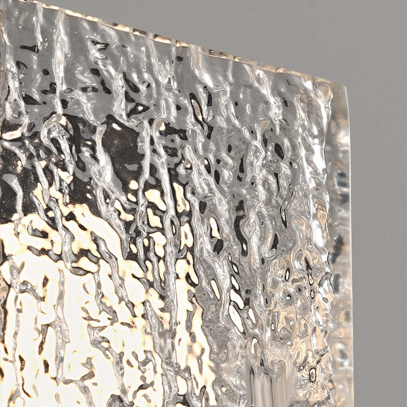 Deco Transparent Ripples Lampshade LED Wall Sconce Lamp