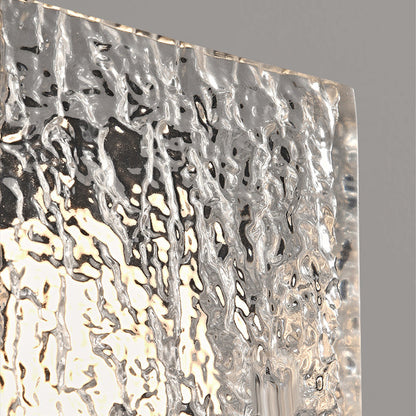 Deco Transparent Ripples Lampshade LED Wall Sconce Lamp