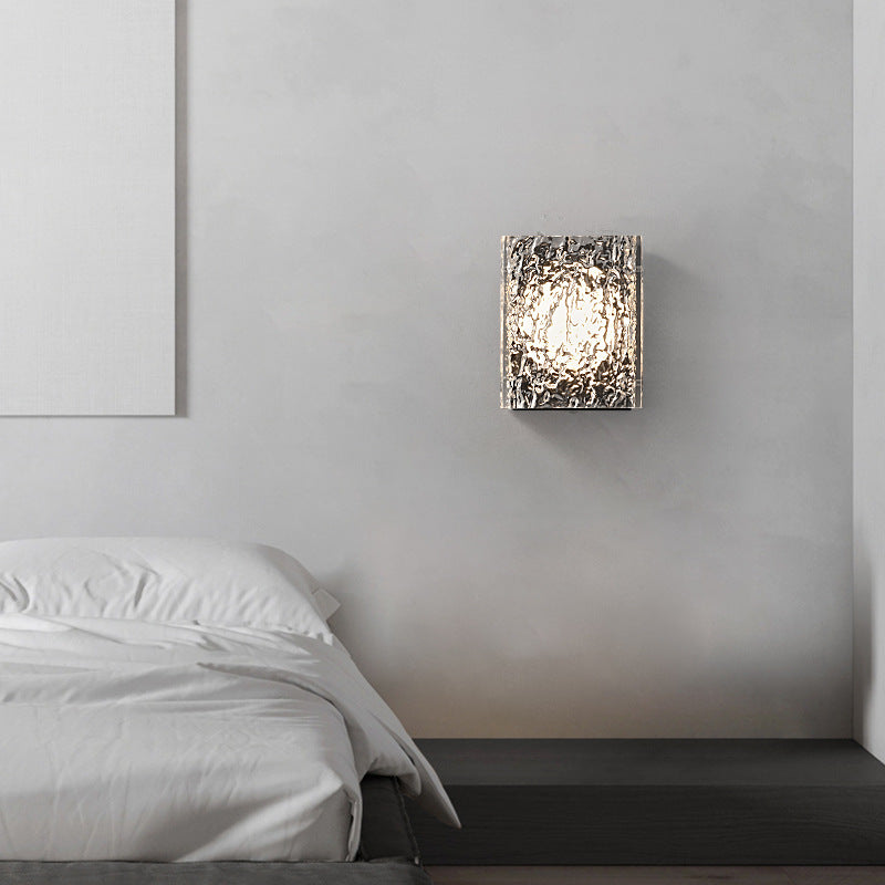 Deco Transparent Ripples Lampshade LED Wall Sconce Lamp