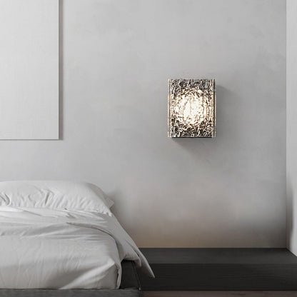 Deco Transparent Ripples Lampshade LED Wall Sconce Lamp