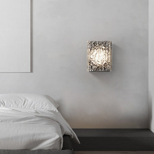 Deco Transparent Ripples Lampshade LED Wall Sconce Lamp