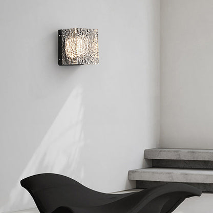 Deco Transparent Ripples Lampshade LED Wall Sconce Lamp